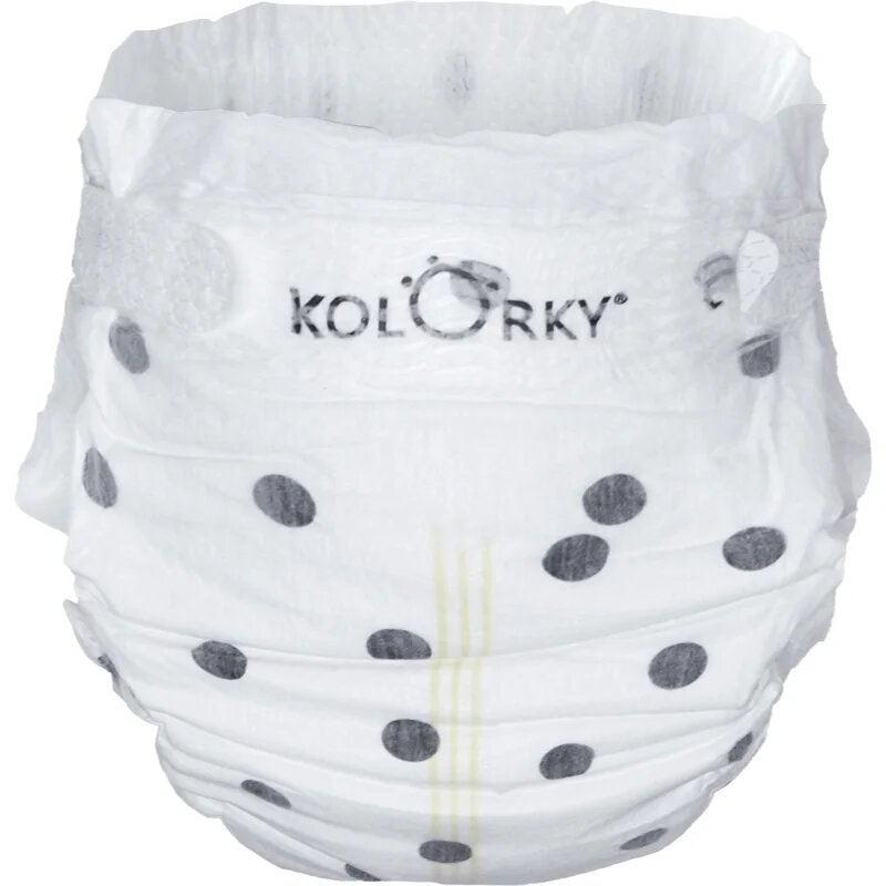 Kolorky Deluxe Velvet Dots ekološke plenice za enkratno uporabo velikost L 8-13 kg 19 kos