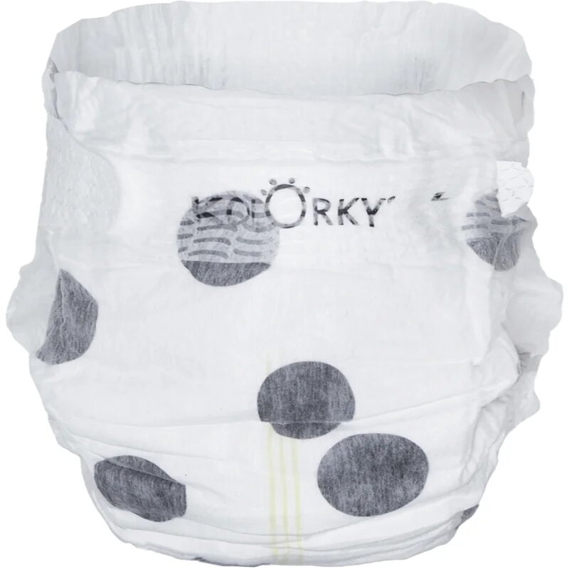 Kolorky Deluxe Velvet Dots ekološke plenice za enkratno uporabo velikost L 8-13 kg 19 kos