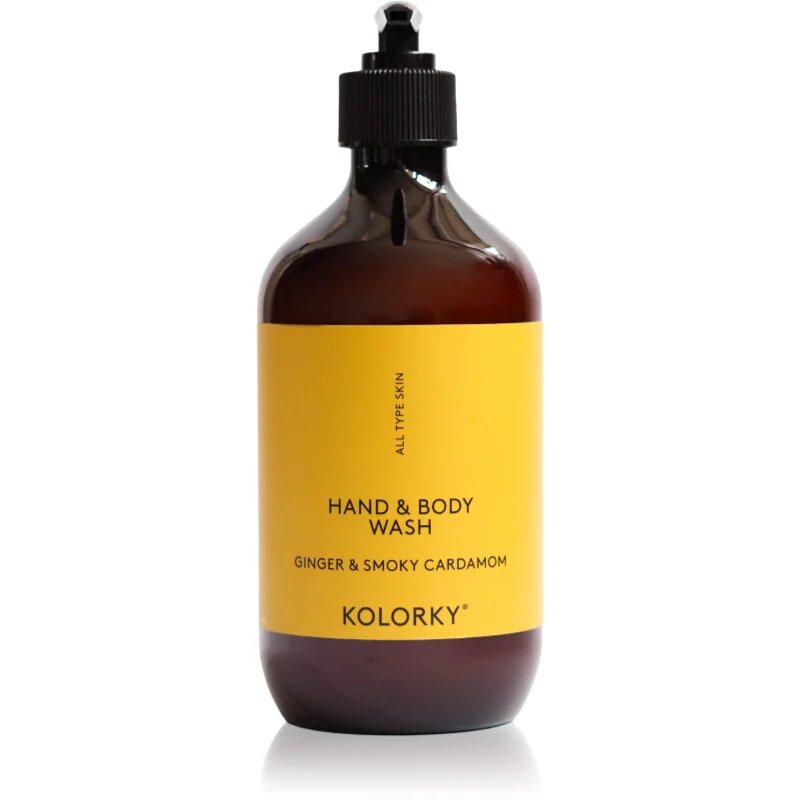 Kolorky Hand & Body Wash gel za umivanje za roke in telo Ginger & Smoky Cardamom 490 ml