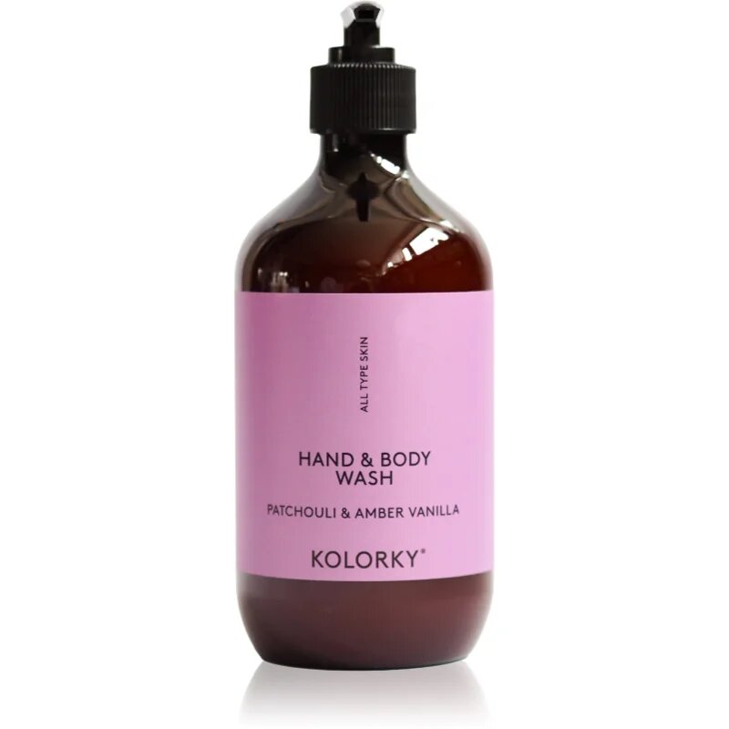 Kolorky Hand & Body Wash gel za umivanje za roke in telo Patchouli &Amber Vanilla 490 ml