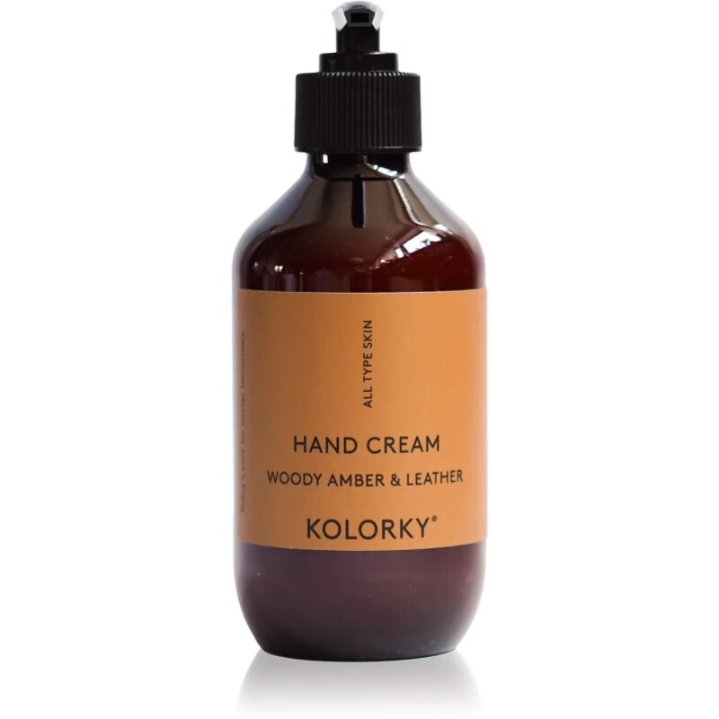 Kolorky Hand Cream krema za roke Woody Amber & Leather 270 ml
