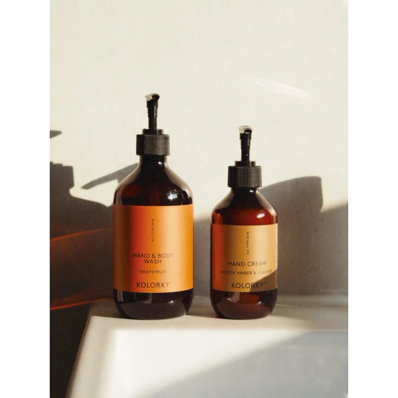 Kolorky Hand Cream krema za roke Woody Amber & Leather 270 ml