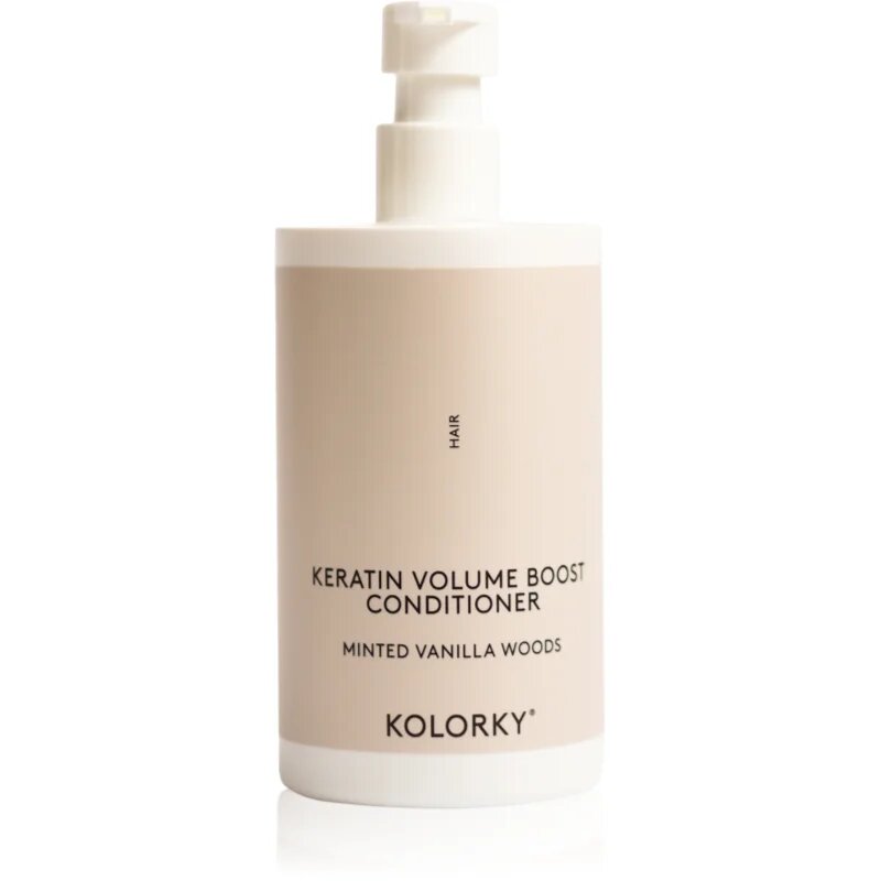 Kolorky Keratine Volume Boost Conditioner balzam za volumen las Minted Vanilla Woods 390 ml