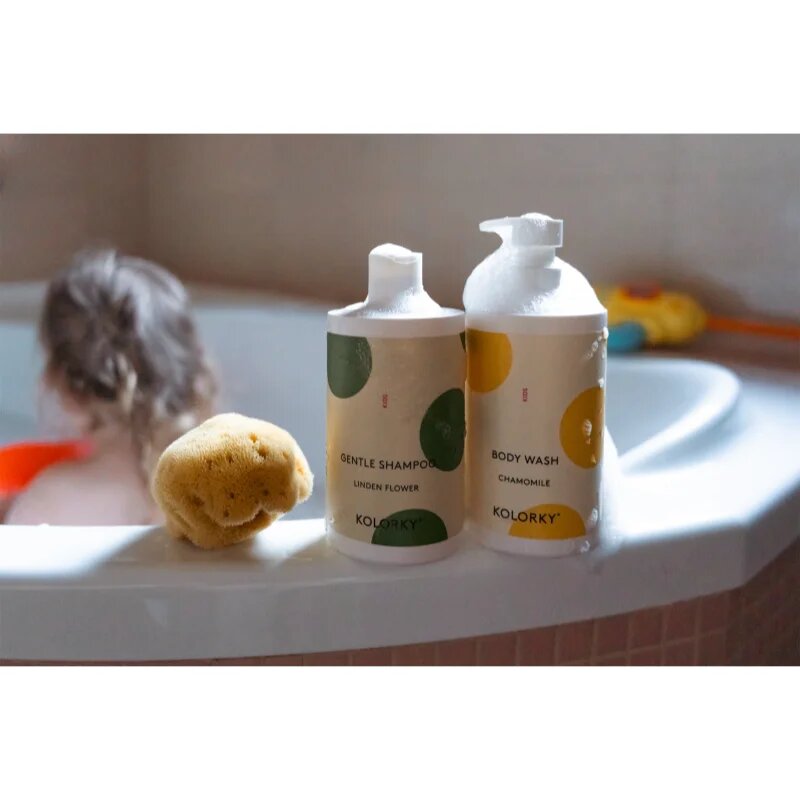 Kolorky Men 2 in 1 Hair & Body Wash gel za prhanje za telo in lase za moške Green Vetiver Wood 490 ml