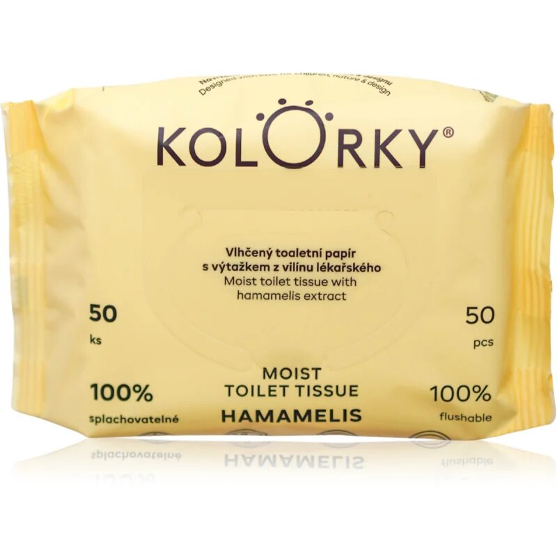 Kolorky Moist Toilet Tissue Hamamelis vlažilni toaletni papir 50 kos