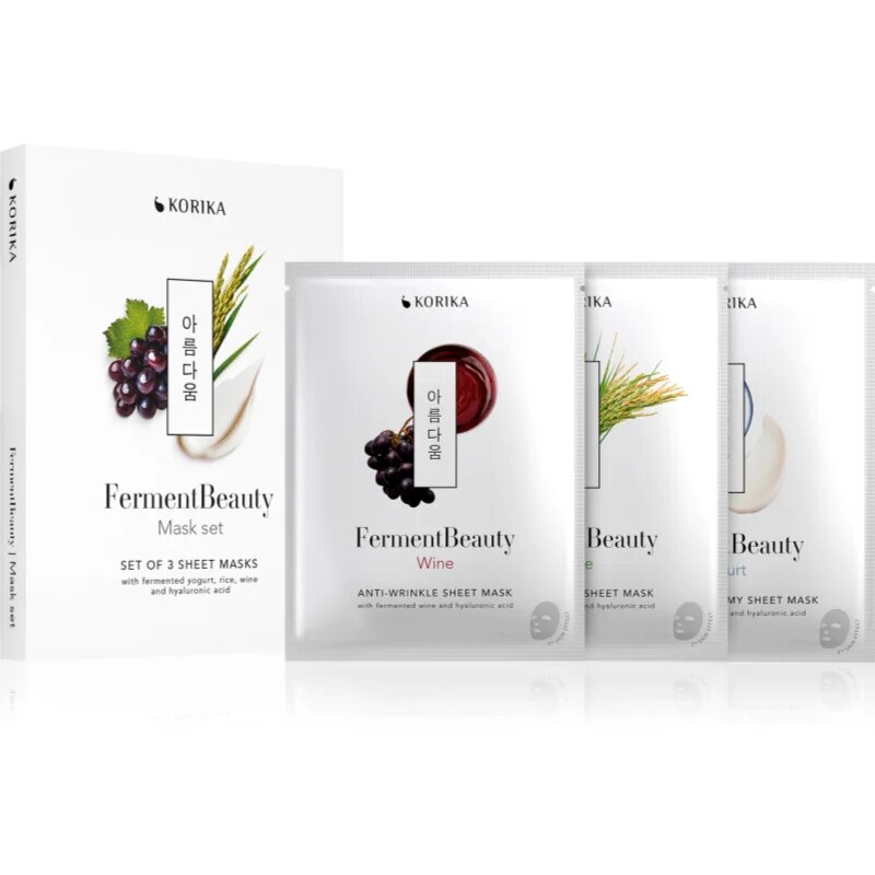 KORIKA FermentBeauty Mask Set set mask za obraz