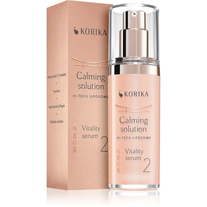 KORIKA HI-TECH LIPOSOME Calming solution Vitality serum pomirjajoči serum 30 ml