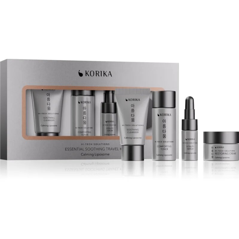 KORIKA HI-TECH SOLUTIONS Essential Soothing Travel Set Potovalni set za pomiritev kože