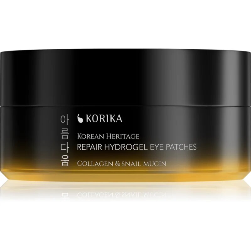 KORIKA Korean Heritage Collagen & Snail Mucin Repair Hydrogel Eye Patches hidrogel blazinice 60 kos