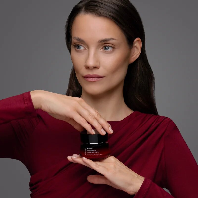 KORIKA Korean Heritage Ginseng & Marine Stem Cells Youth Elixir Cream hranilna antioksidacijska krema za pomladitev kože 50 ml