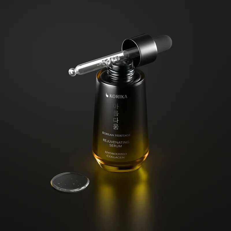 KORIKA Korean Heritage Hydrolyzed Collagen Premium Rejuvenating Serum pomladitveni serum za obraz s hidroliziranim kolagenom 30 ml
