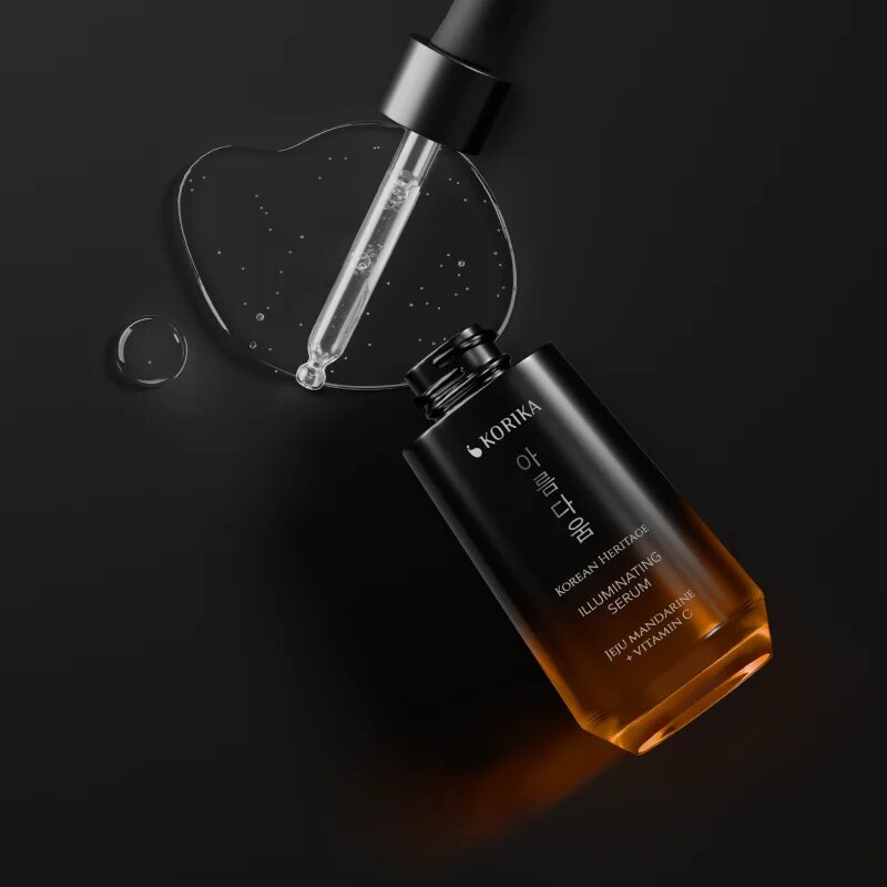 KORIKA Korean Heritage Jeju Mandarin + Vitamin C Premium Illuminating Serum serum za obraz (posvetlitveni) z vitaminom C 30 ml
