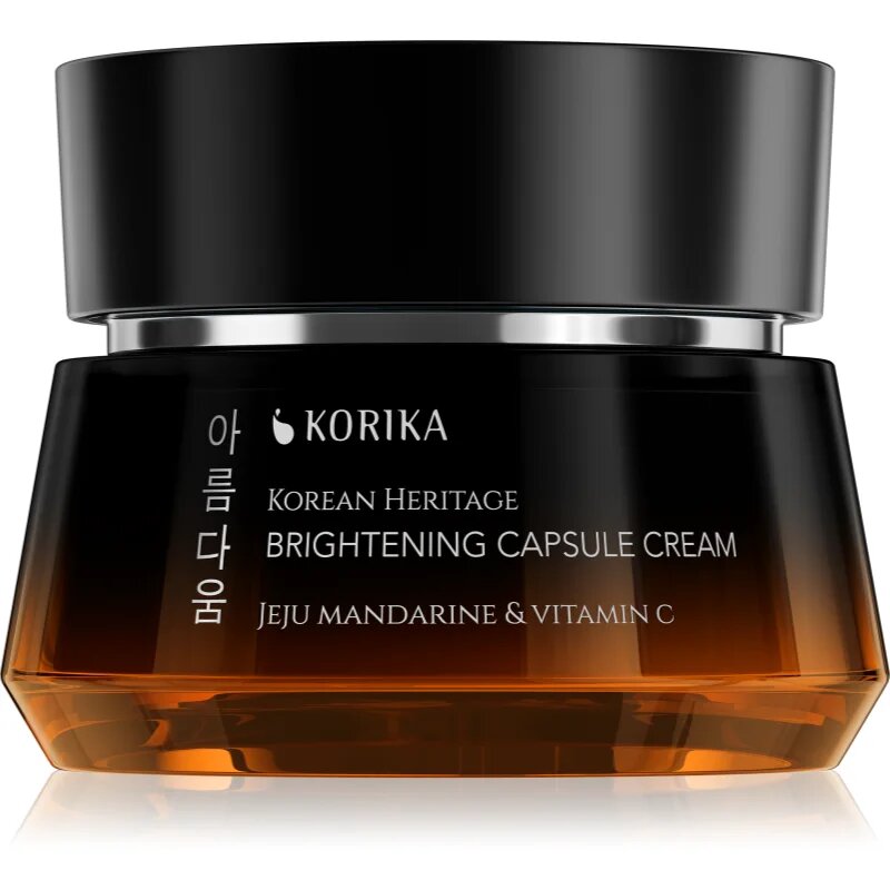KORIKA Korean Heritage Jeju Mandarine & Vitamin C Brightening Capsule Cream krema za posvetljevanje z vitaminom C 50 ml