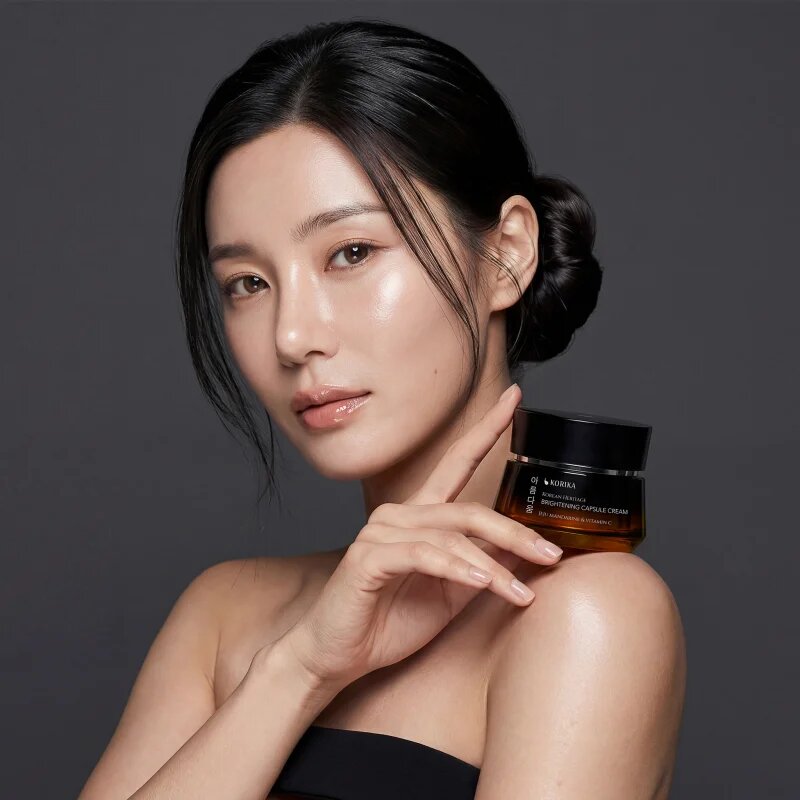 KORIKA Korean Heritage Jeju Mandarine & Vitamin C Brightening Capsule Cream krema za posvetljevanje z vitaminom C 50 ml