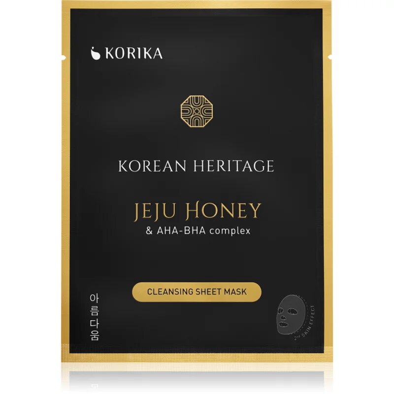 KORIKA Korean Heritage Set of 5 Cleansing Face Sheet Masks set mask za obraz po znižani ceni za popolno čiščenje obraza