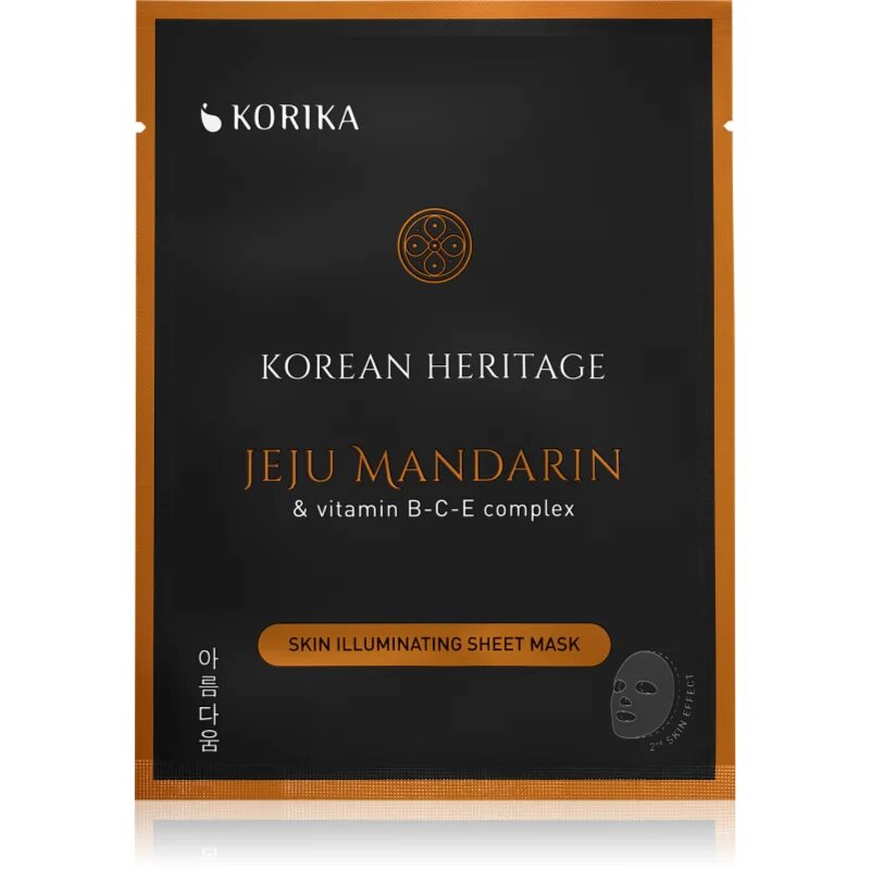 KORIKA Korean Heritage Set of 5 Skin Illuminating Face Sheet Masks set mask za obraz po znižani ceni za osvetlitev kože