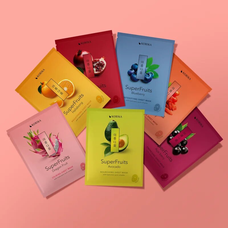 KORIKA SuperFruits Dragon Fruit - Calming Sheet Mask pomirjevalna tekstilna maska 25 g