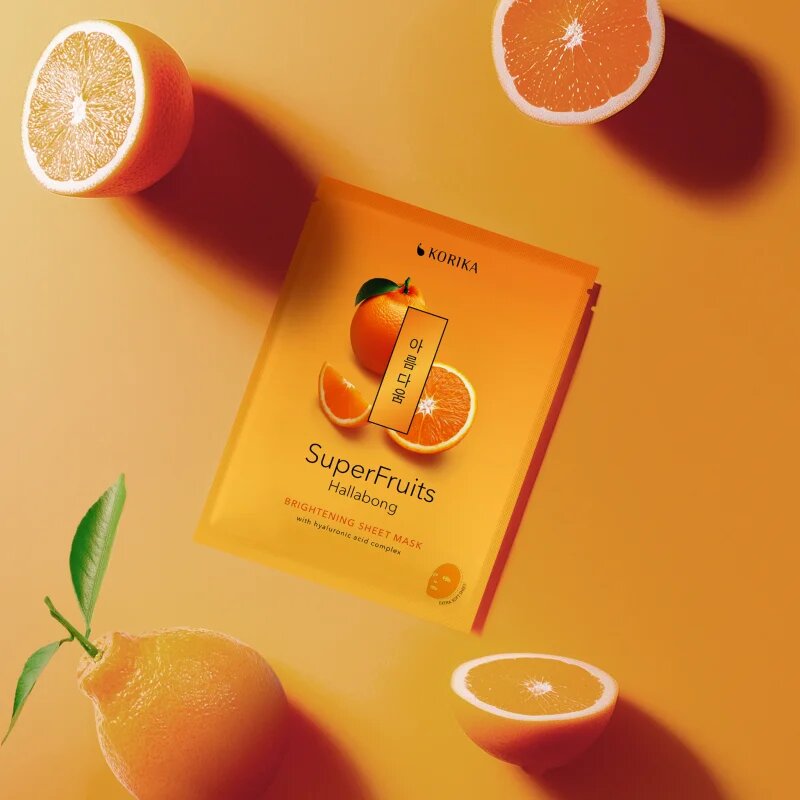KORIKA SuperFruits Hallabong - Brightening Sheet Mask revitalizacijska maska iz platna 25 g