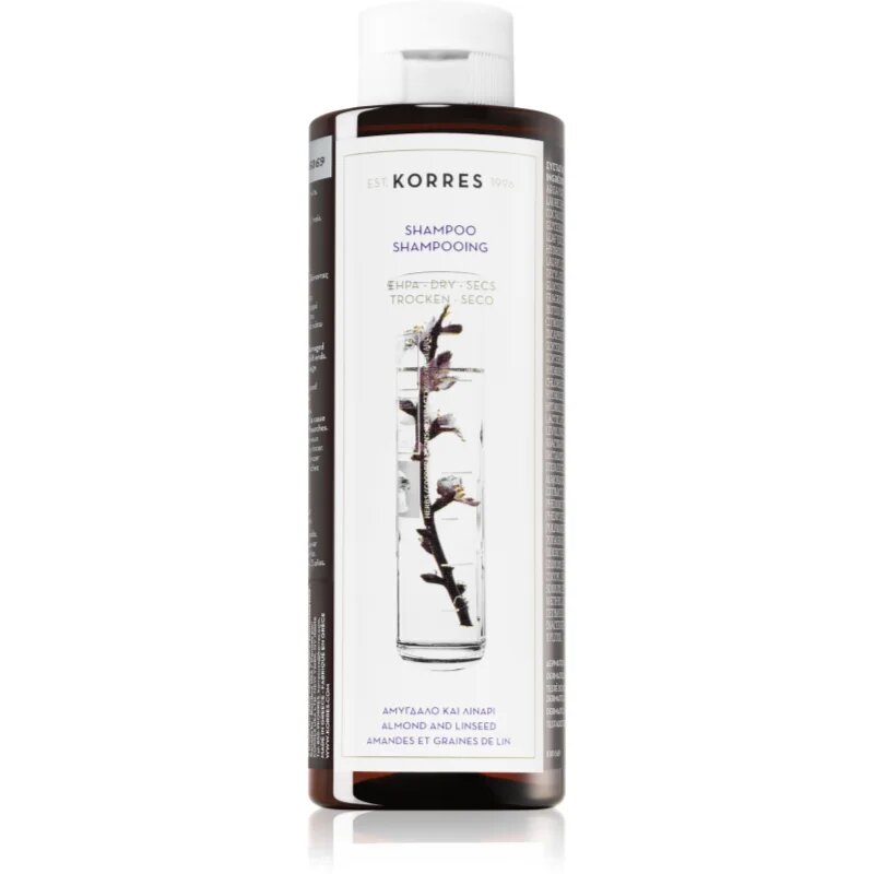 Korres Almond & Linseed šampon za suhe in poškodovane lase 250 ml