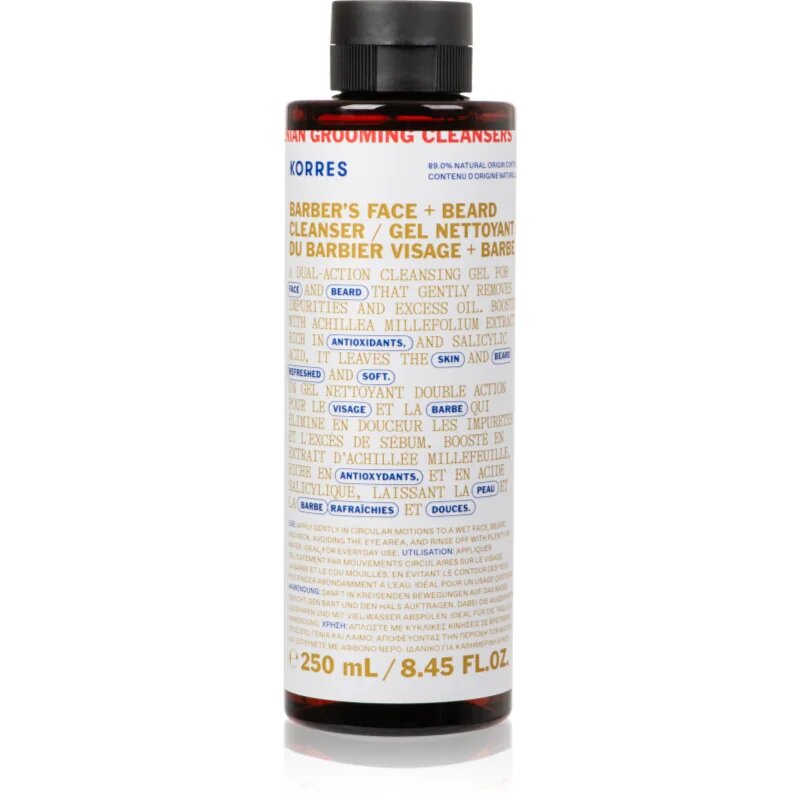 Korres Athenian Grooming čistilni gel za obraz in brado 250 ml