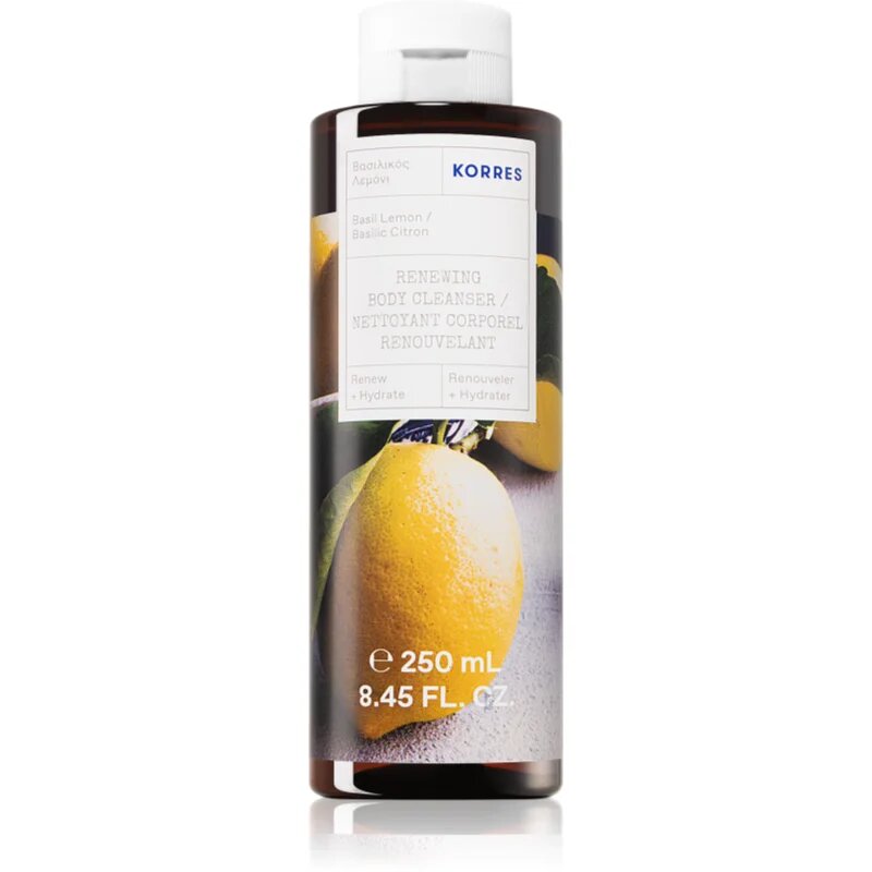Korres Basil Lemon osvežujoč gel za prhanje 250 ml