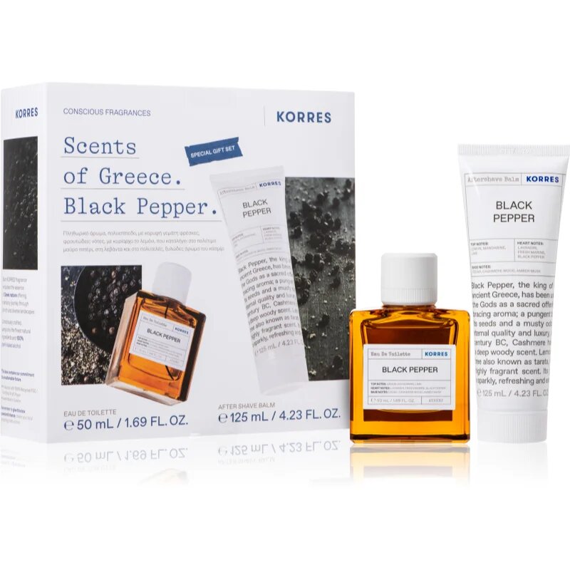 Korres Black Pepper darilni set za moške