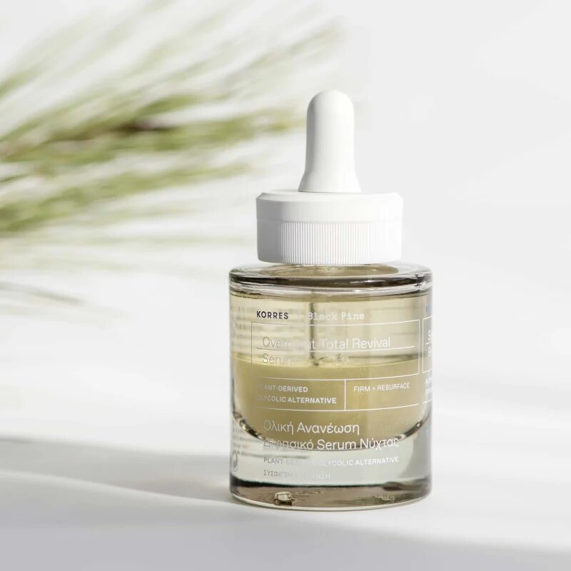 Korres Black Pine dvofazni pomlajevalni serum za noč 30 ml