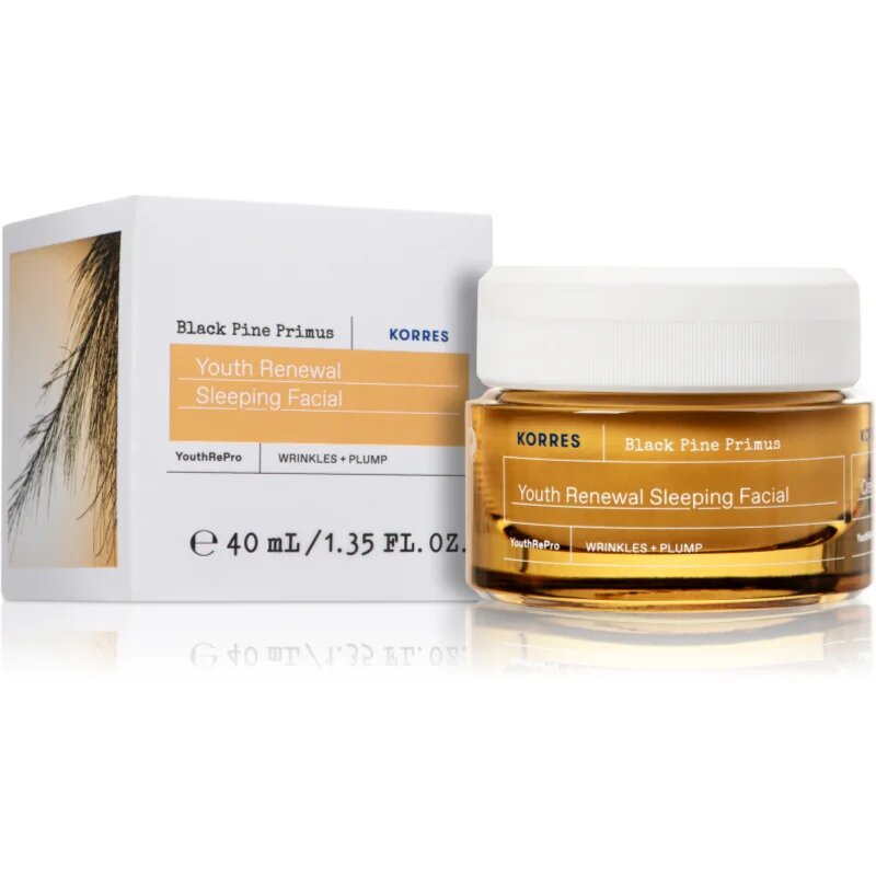 Korres Black Pine Primus nočna krema za obraz proti znakom staranja 40 ml