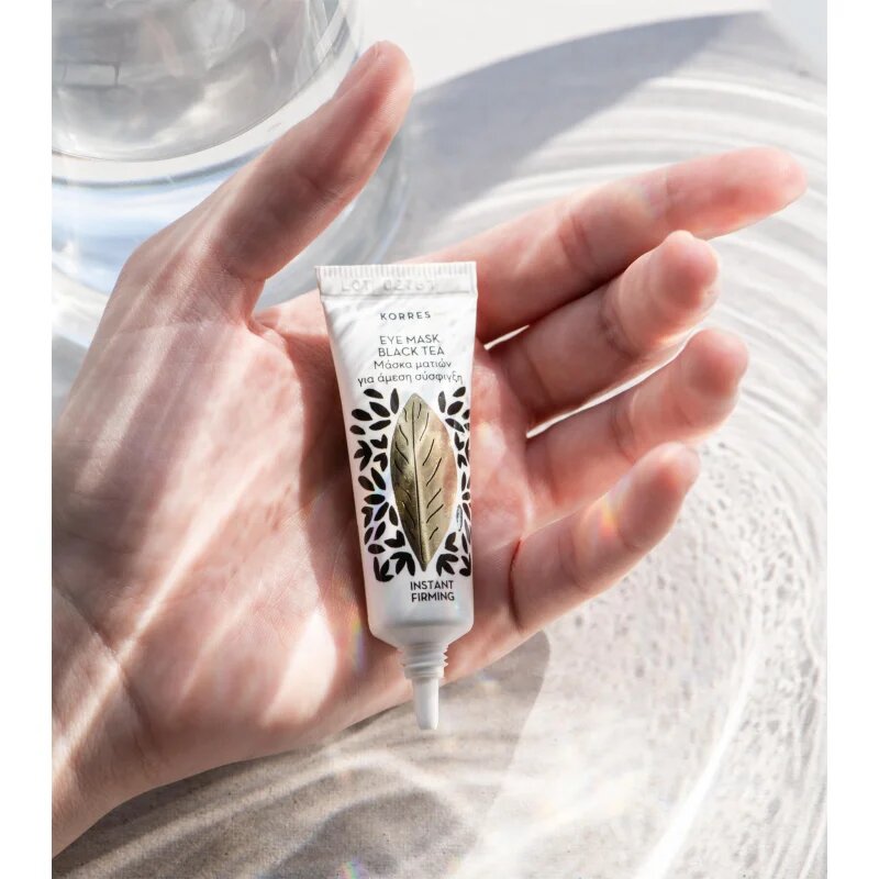 Korres Black Tea učvrstitvena maska za predel okoli oči 6 ml