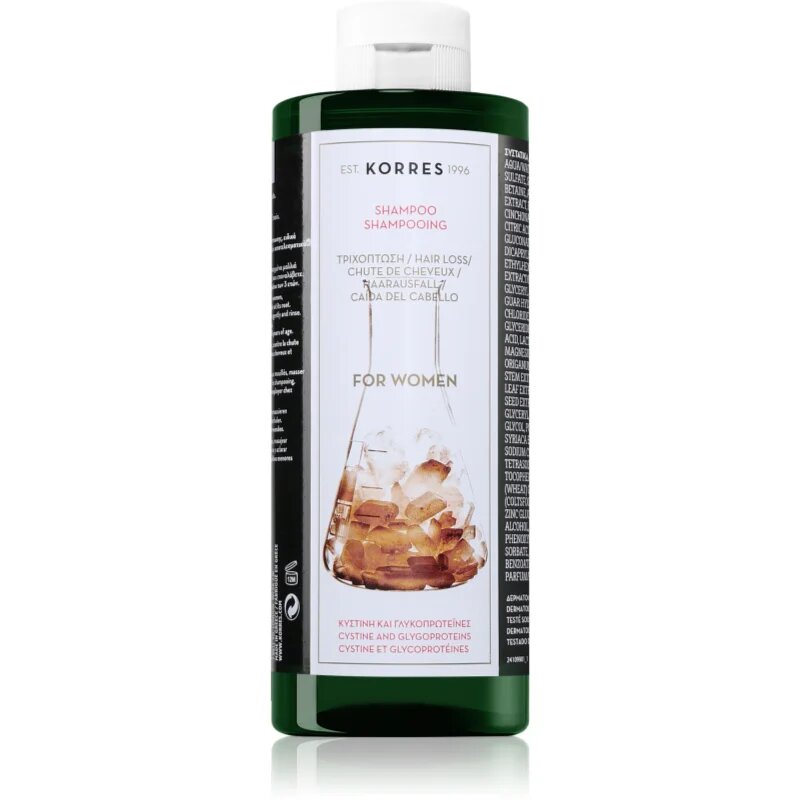 Korres Cystine & Glycoprotein krepilni šampon proti izpadanju las 400 ml