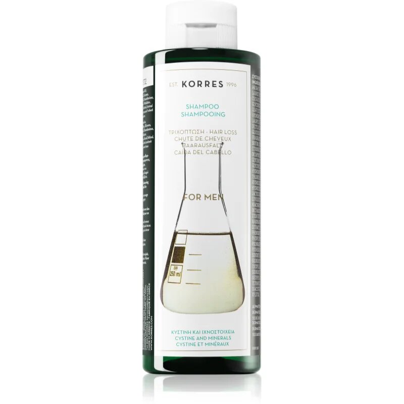 Korres Cystine & Minerals šampon proti izpadanju las za moške 250 ml