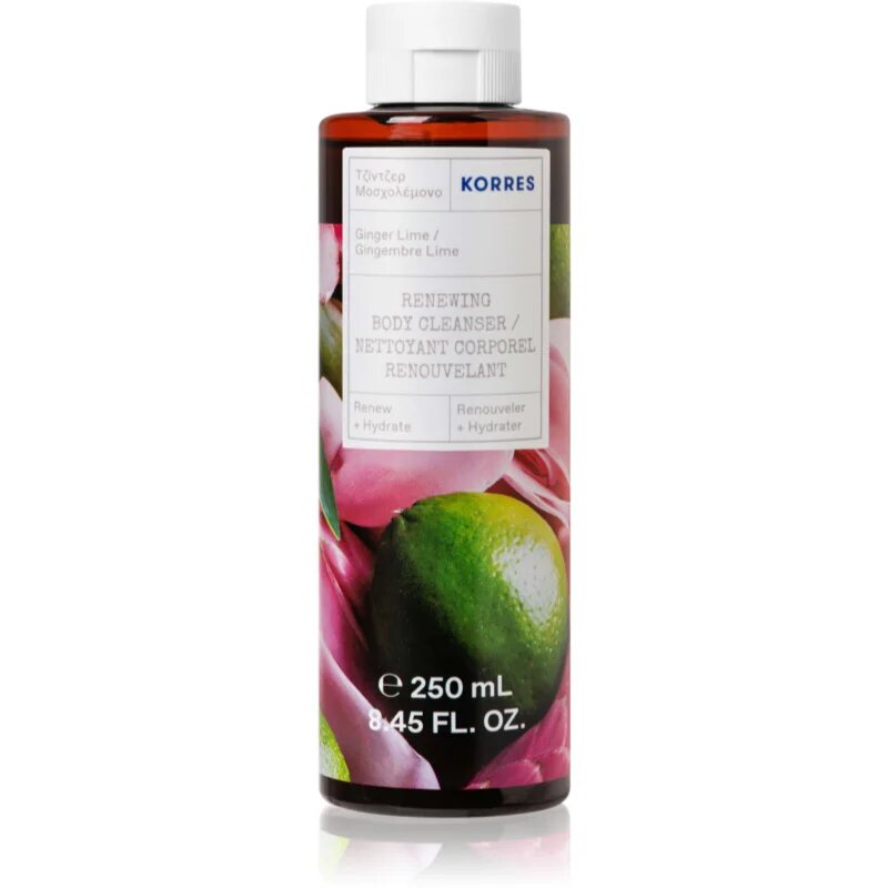 Korres Ginger Lime vlažilen gel za prhanje 250 ml