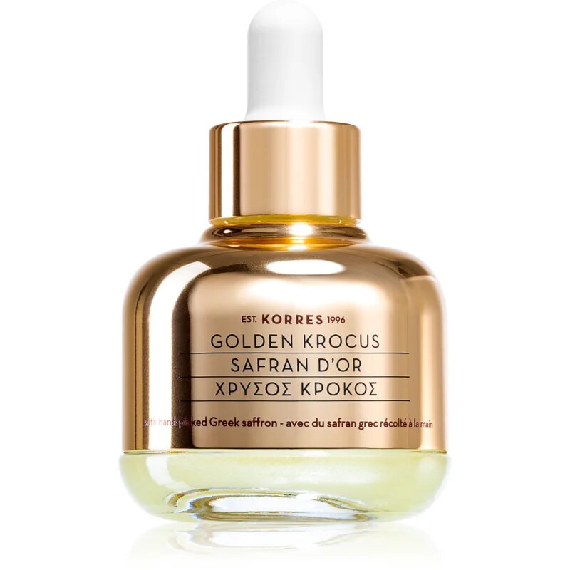 Korres Golden Krocus eliksir iz žafrana proti staranju kože 30 ml