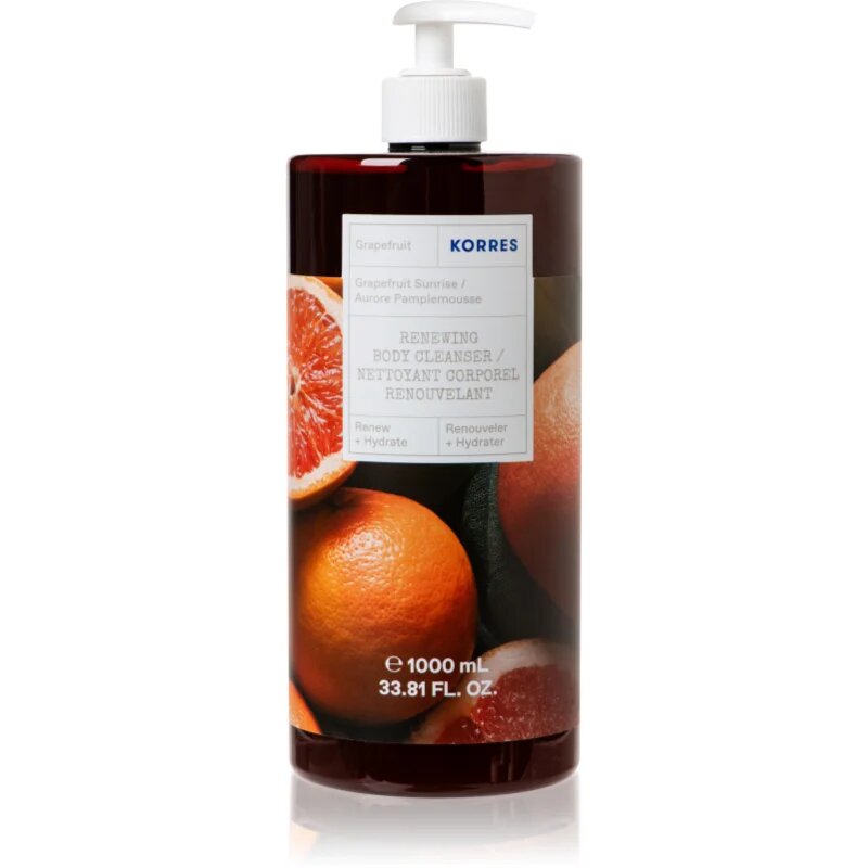 Korres Grapefruit osvežujoč gel za prhanje 1000 ml