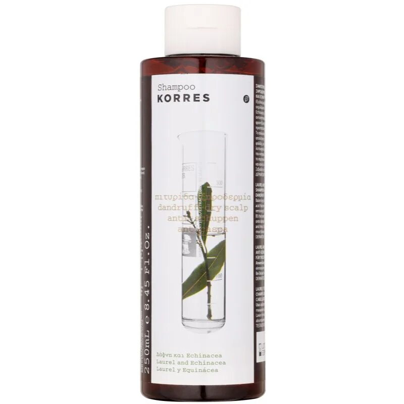 Korres Laurel & Echinacea šampon proti prhljaju za suho kožo 250 ml