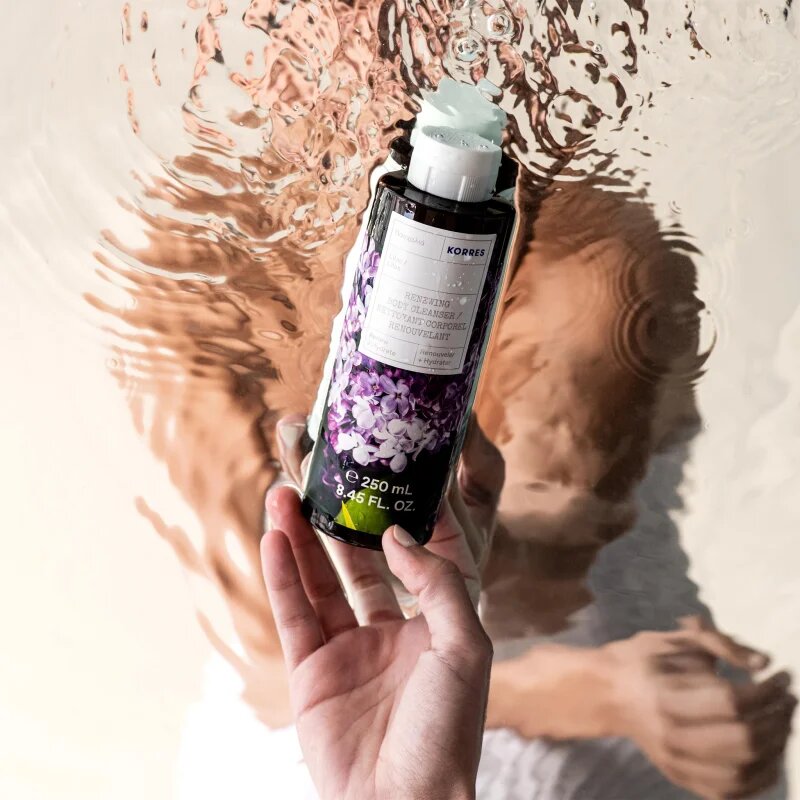 Korres Lilac opojen gel za prhanje z vonjem cvetja 250 ml