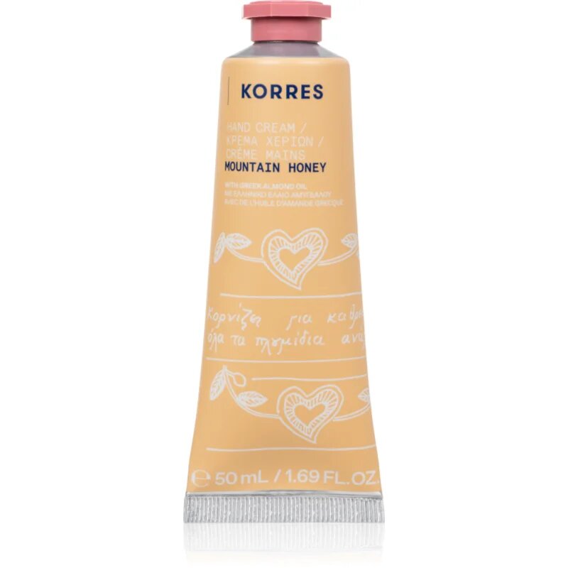 Korres Mountain Honey vlažilna krema za roke z mandljevim oljem 50 ml