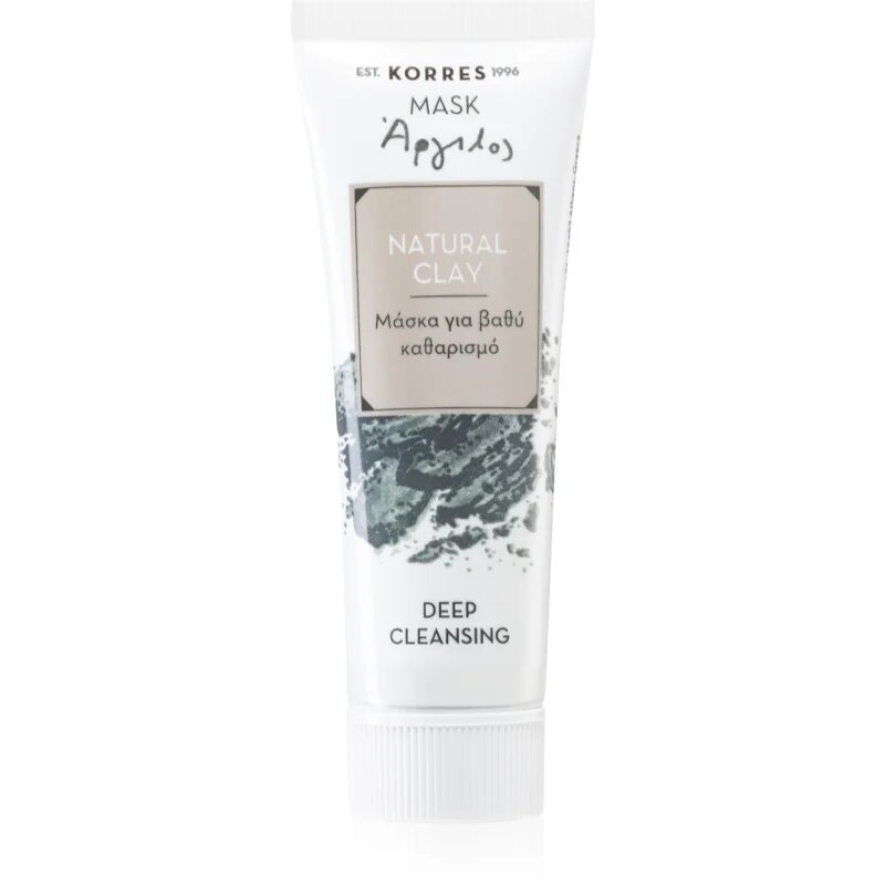 Korres Natural Clay globoko čistilna maska 18 ml