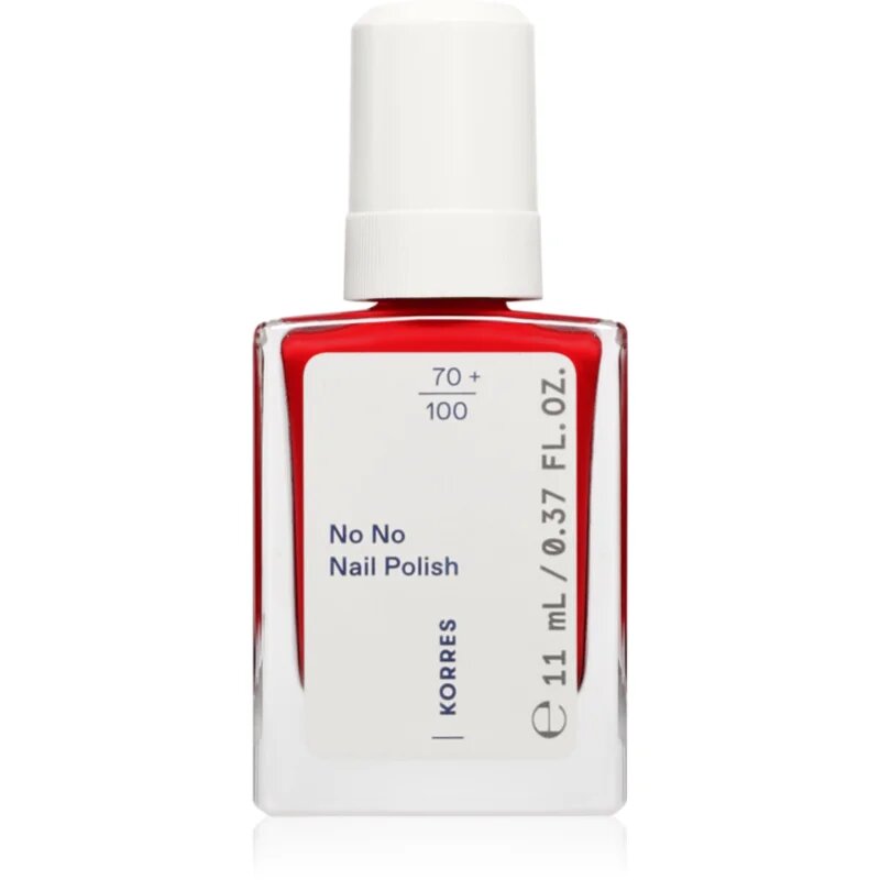 Korres No No Nail Polish negovalni lak za nohte odtenek 51 True Red 11 ml