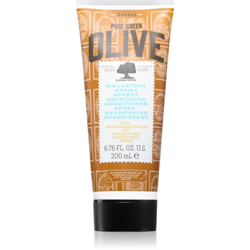 Korres Pure Greek Olive balzam za suhe in poškodovane lase 200 ml