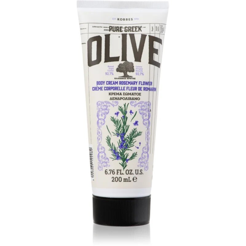 Korres Pure Greek Olive & Rosemary Flower vlažilna krema za telo z oljčnim oljem 200 ml
