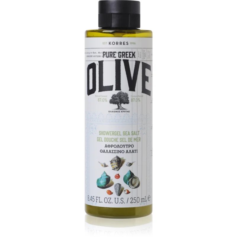 Korres Pure Greek Olive & Sea Salt osvežujoč gel za prhanje 250 ml