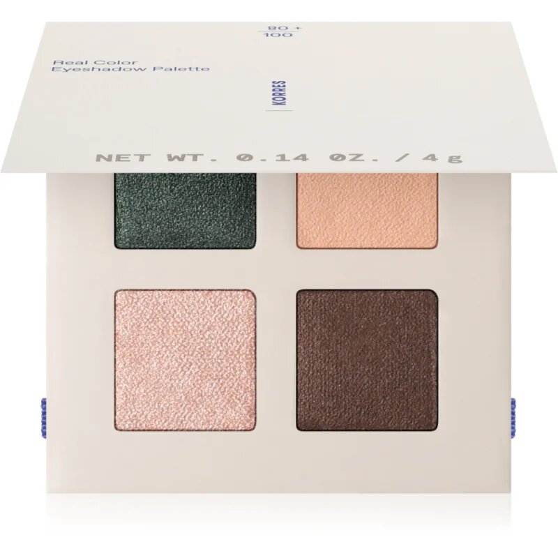 Korres Real Color Natural Palette paleta senčil za oči odtenek 01 Forest Nudes 4 g