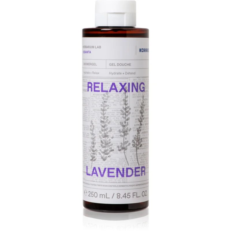 Korres Relaxing Lavender relaksacijski gel za prhanje 250 ml