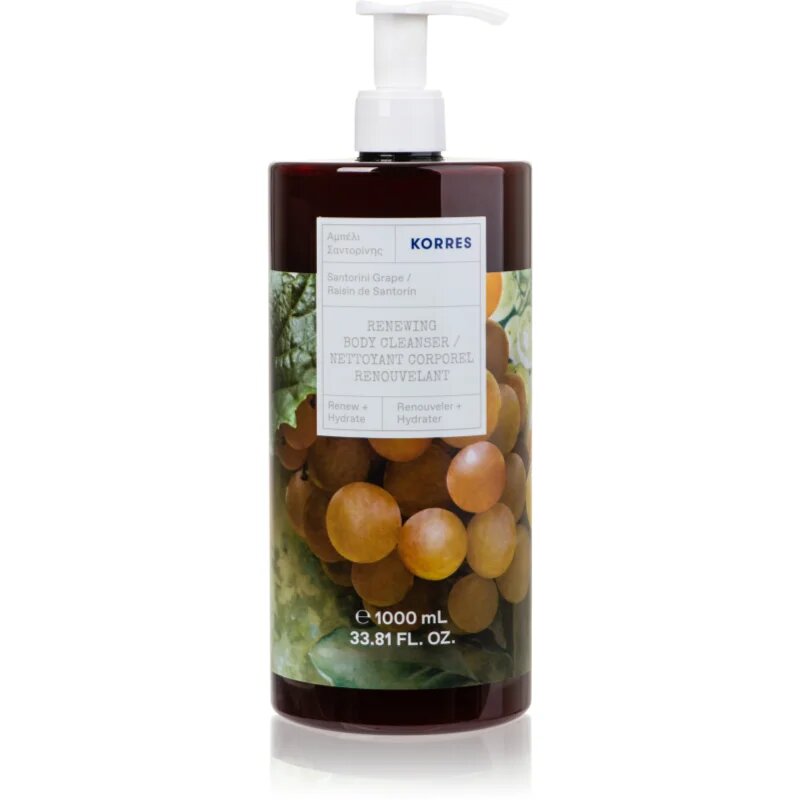 Korres Santorini Grape revitalizacijski gel za prhanje 1000 ml