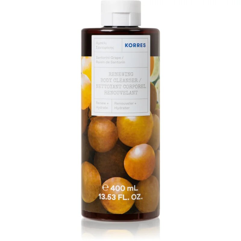 Korres Santorini Grape revitalizacijski gel za prhanje 400 ml