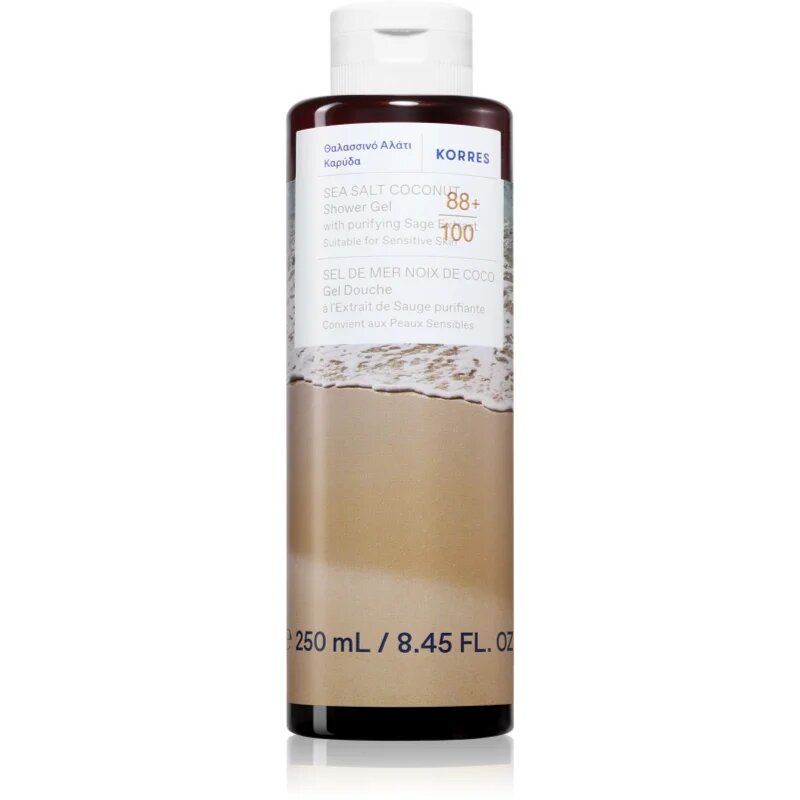 Korres Sea Salt Coconut gel za prhanje s kokosom 250 ml