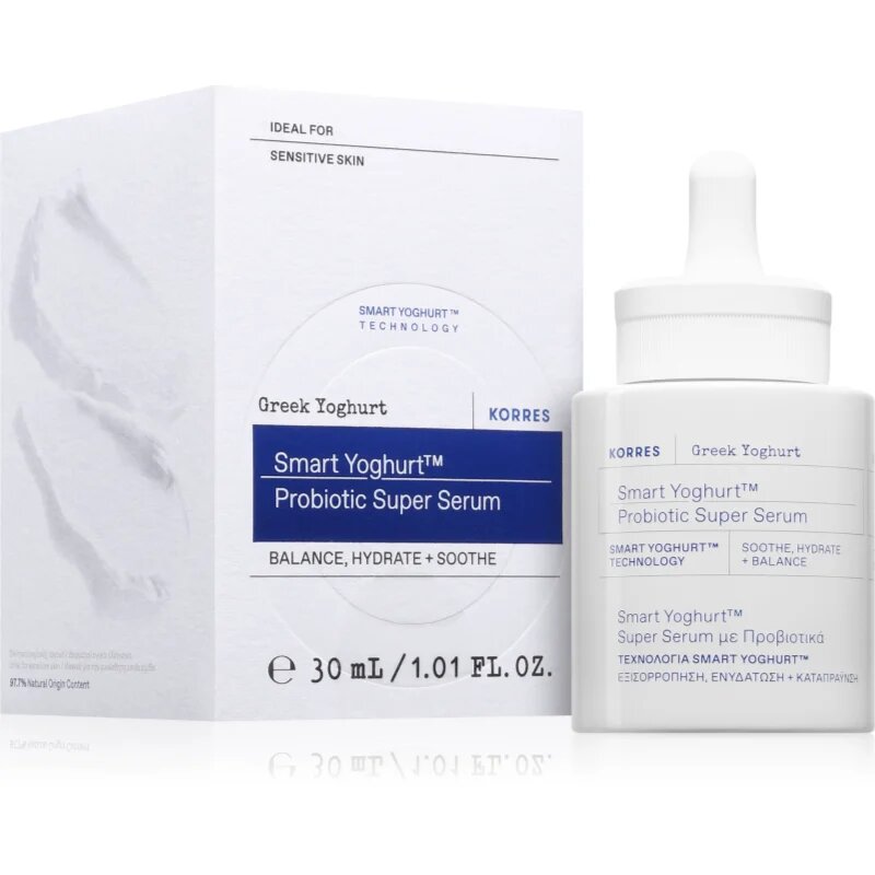 Korres Smart Yoghurt™ Probiotic Super Serum vlažilni serum za obraz s probiotiki 30 ml