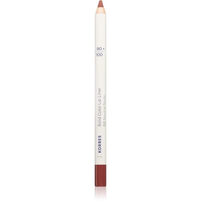 Korres Solid Color Lip Liner črtalo za ustnice odtenek 02 Neutral Nude 1.2 g