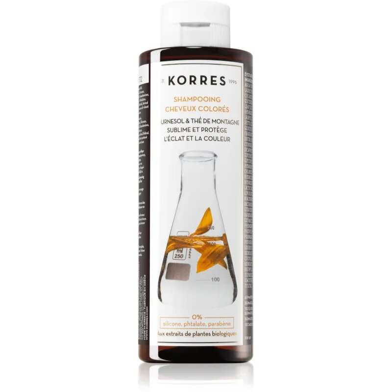 Korres Sunflower and Mountain Tea šampon za barvane lase 250 ml